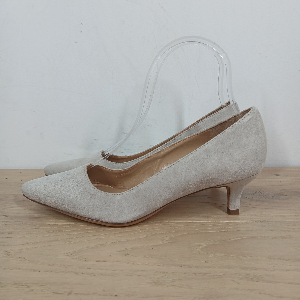 Naturalizer Pippa Heels Womens 5 Leather Pointed Toe Kitten Heel Office Classic